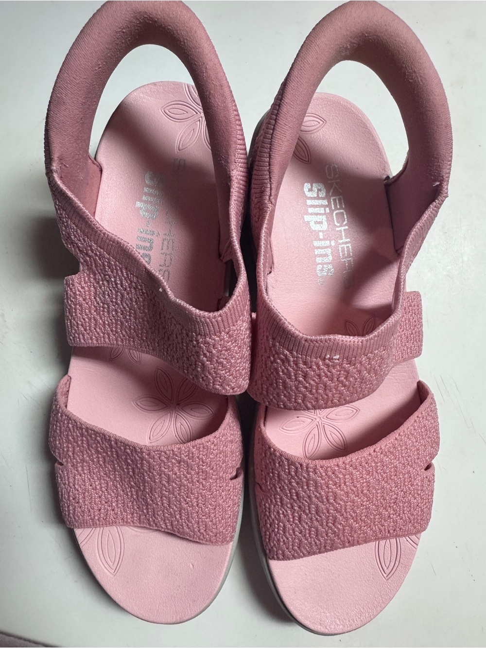 Skechers Pink Women's Adjustable Slip-On Sandals